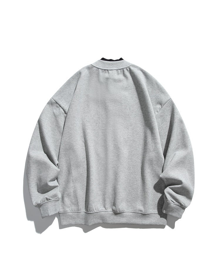 The Ashen Loose Fit Stand-Up Cardigan