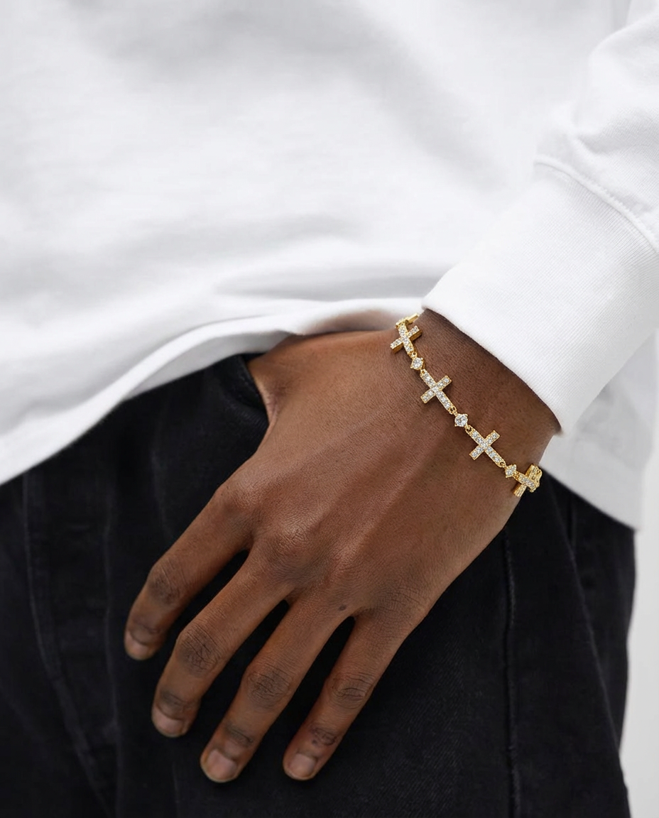 Sanctum Cross Diamond Bracelet