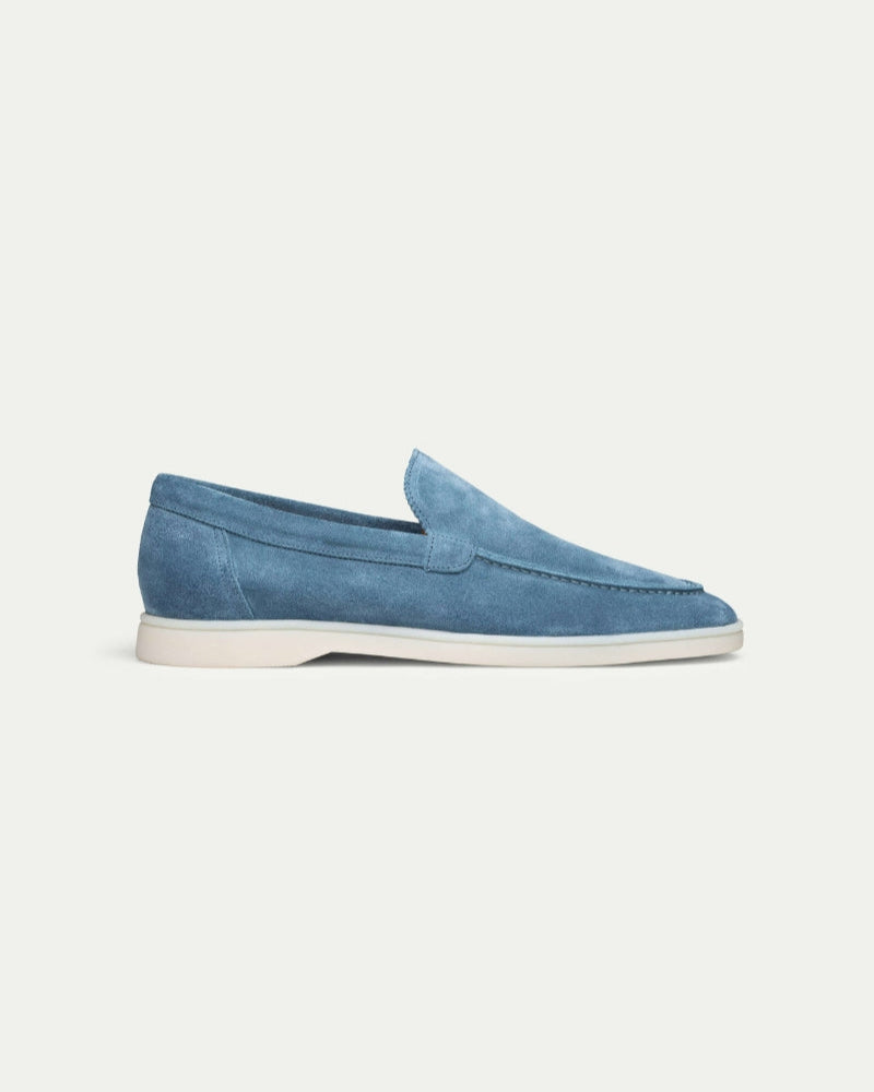Ocean Blue Wildleder Slipper