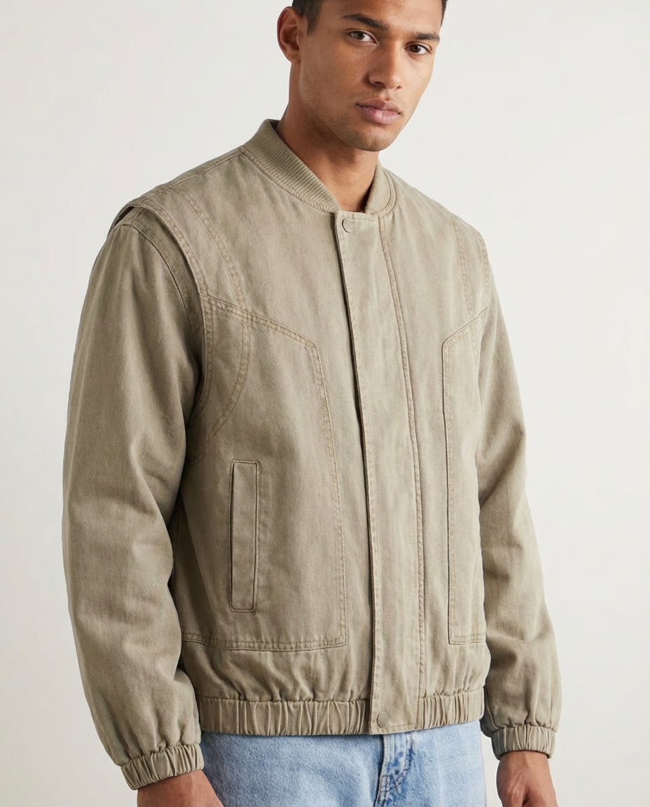 The Cityscape Retro Design Casual Jacket
