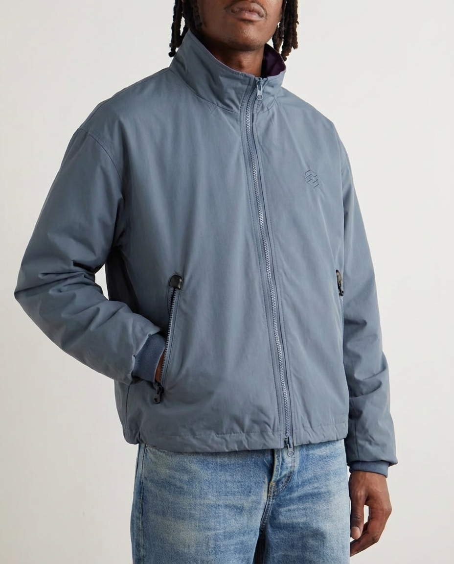 The Elliot Embroidered Stand Collar Jacket