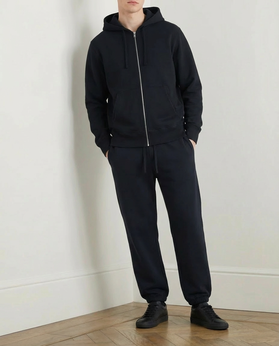 2-piece Loose Fit Zip-Up and Joggers Set