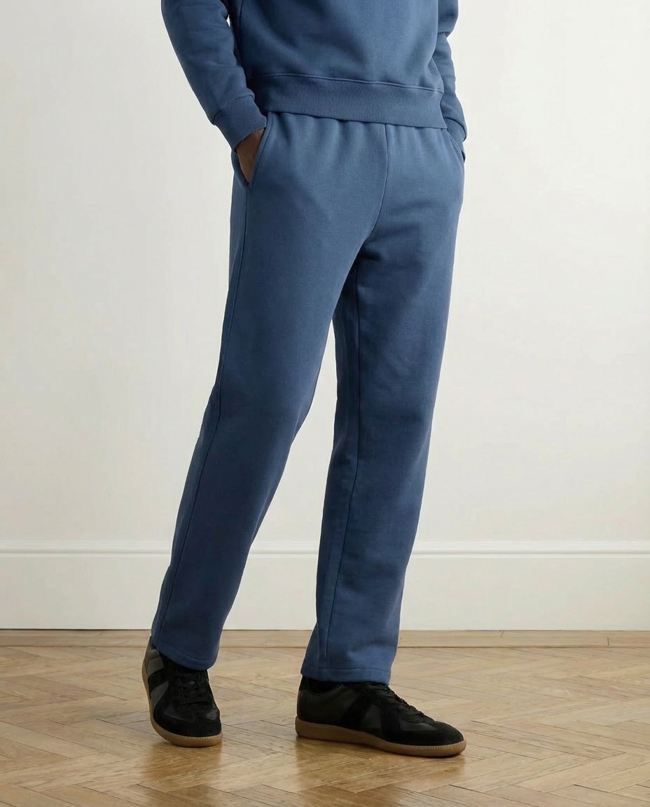 2-piece Loose Fit Hoodie and Joggers Set - Blue