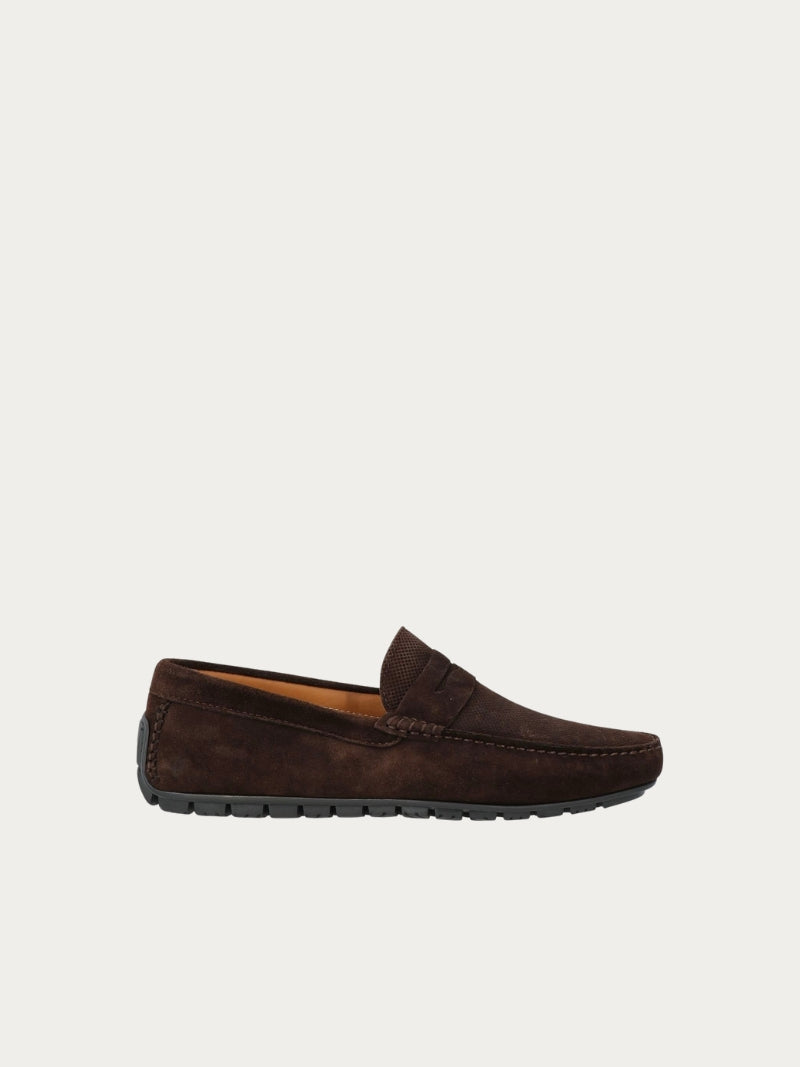 Chocolate Boat Suede loafers