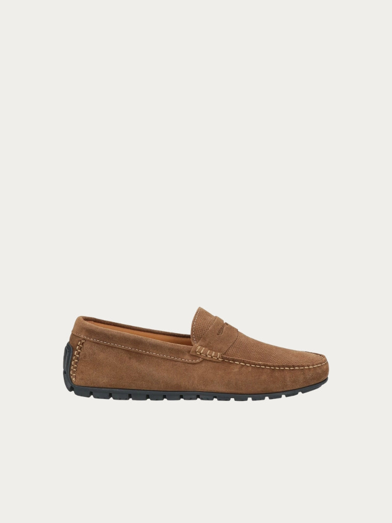 Brown Boat Suede loafers
