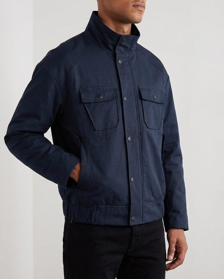 The Arcliff Stand Collar Cargo Jacket