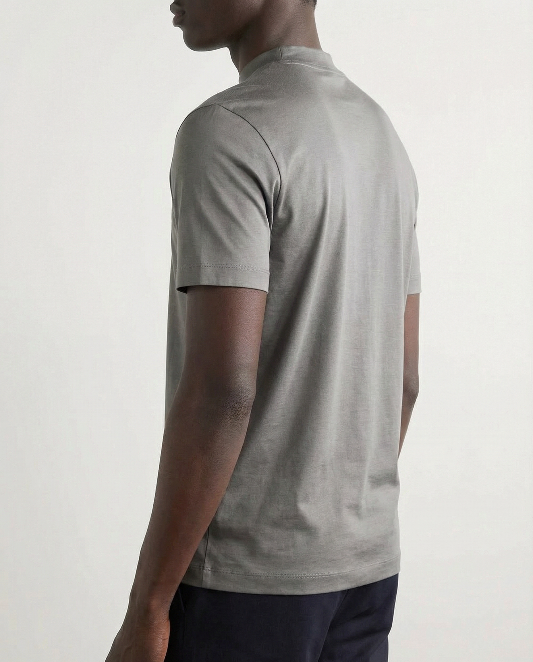 Shiny Crew-neck T‑Shirt