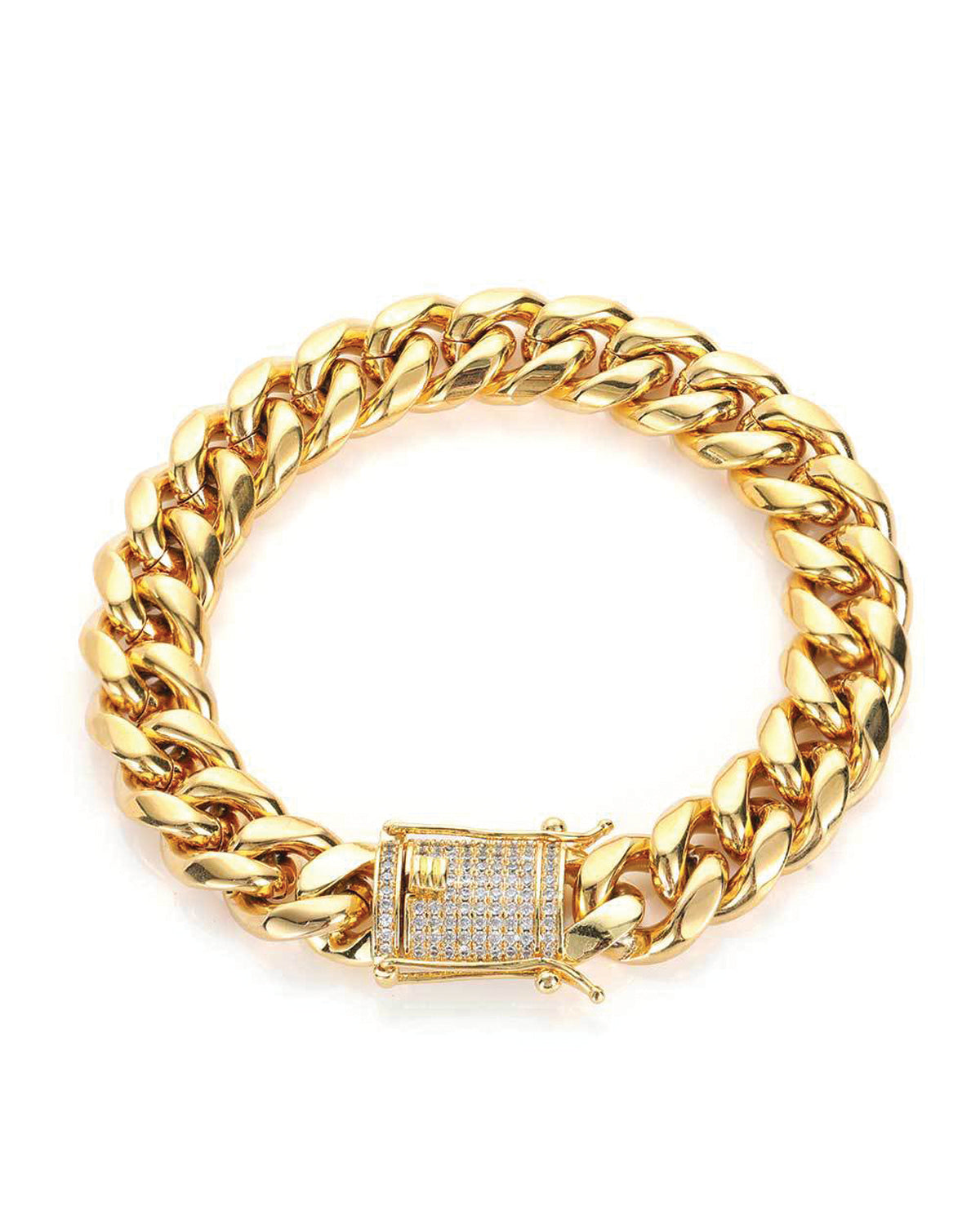 Iced Lock Key Cuban Bracelet