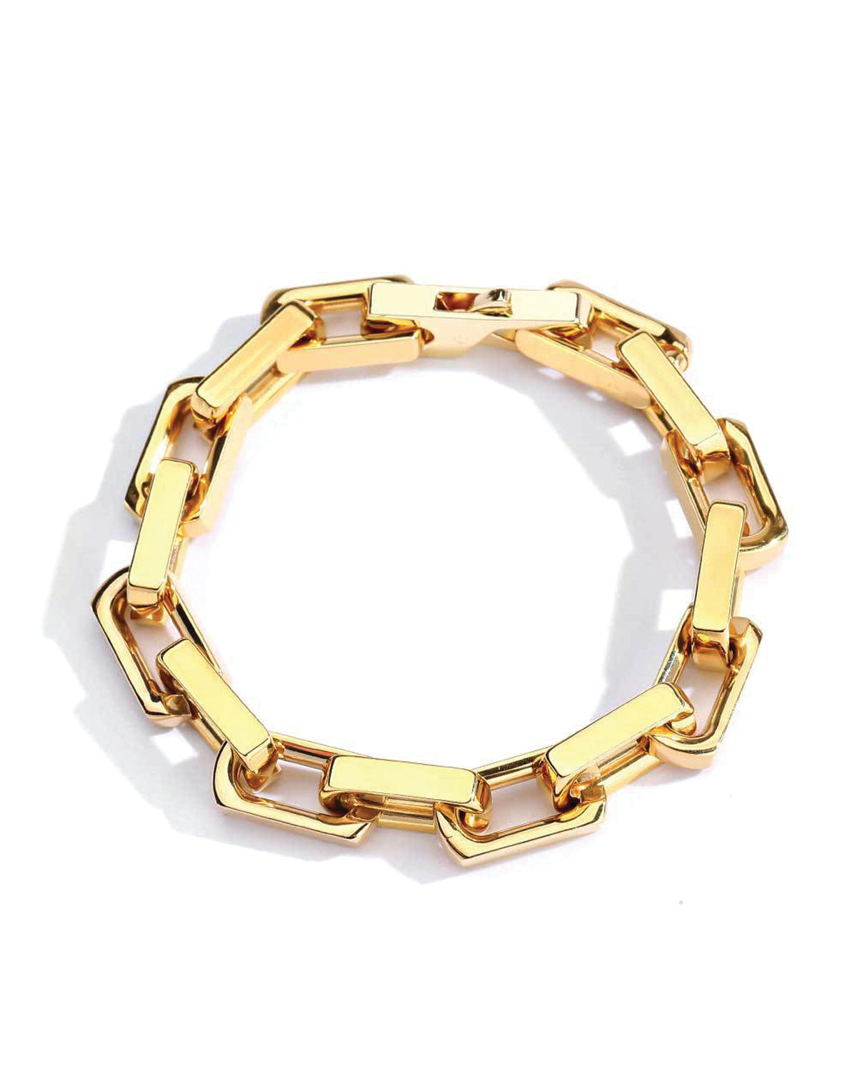 Tri-Tone Statement Link Bracelet