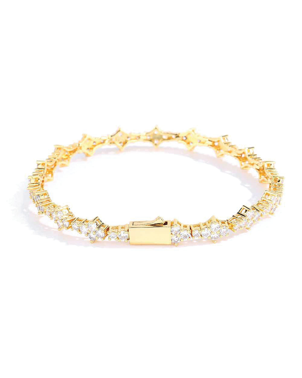 Star Cut Slim Tennis Bracelet