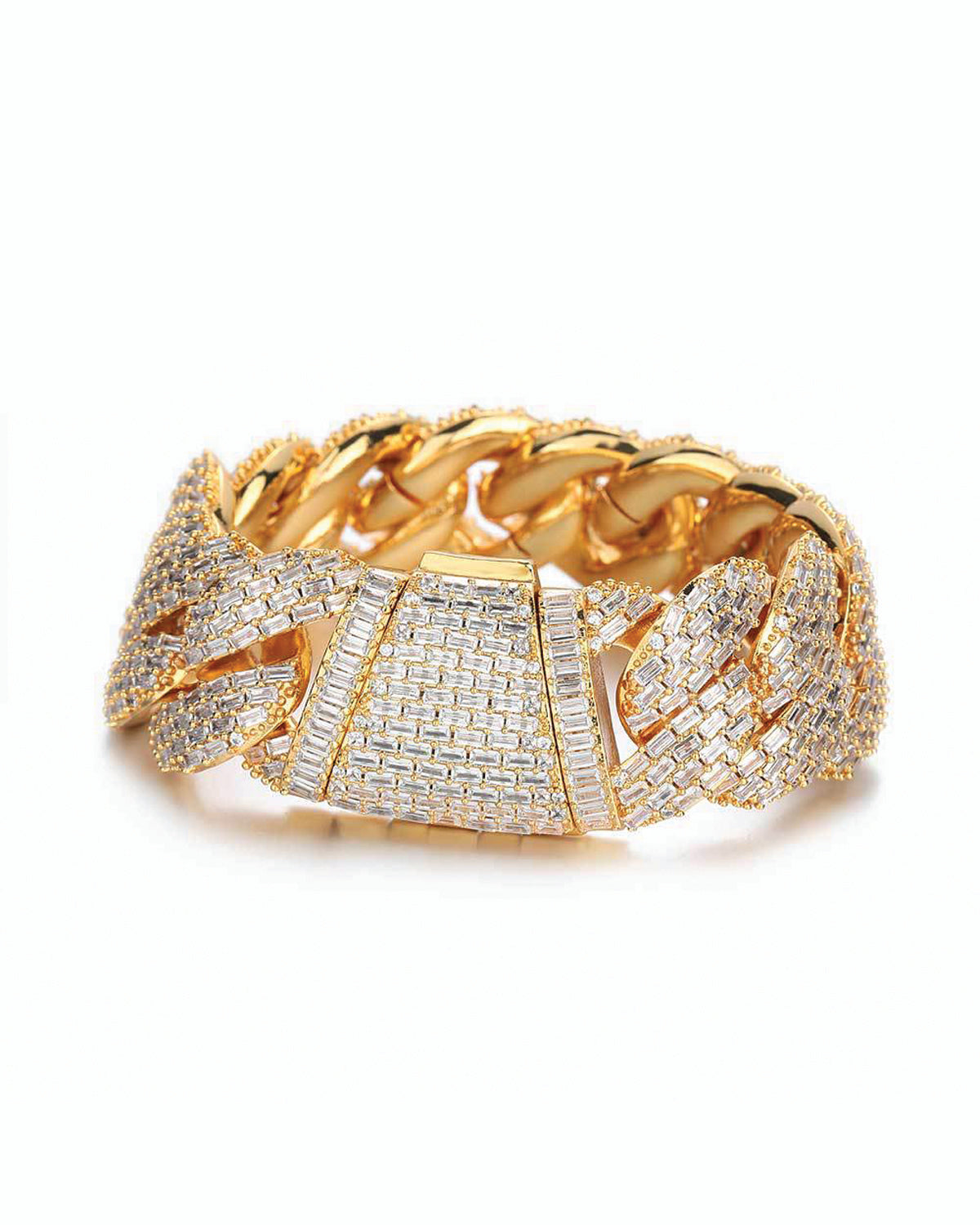 Baguette Iced Cuban Bracelet