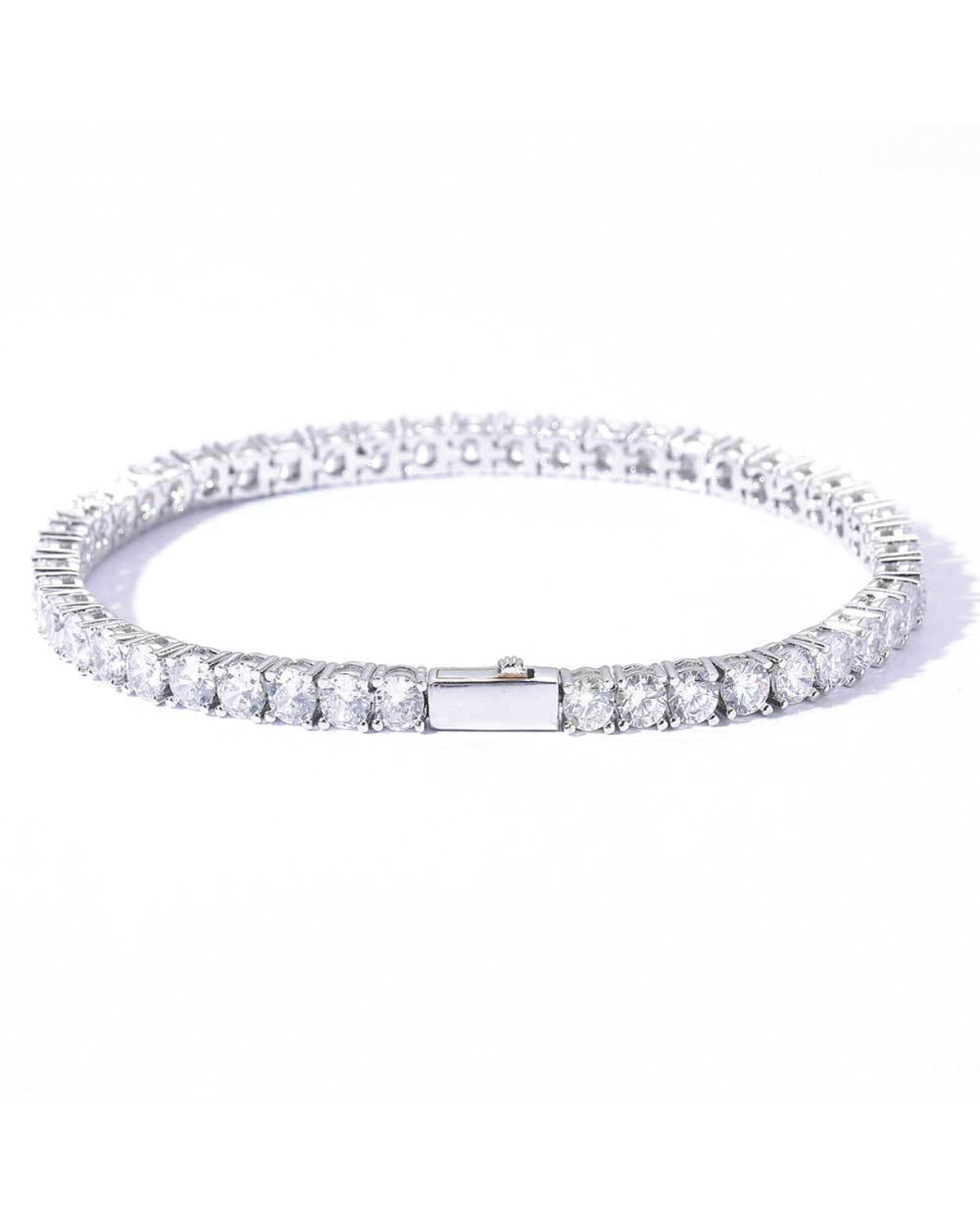 Round Ice Tennis Bracelet