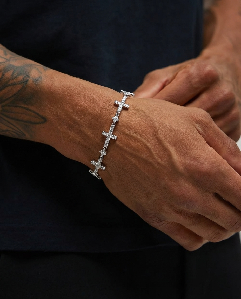 Sanctum Cross Diamond Bracelet