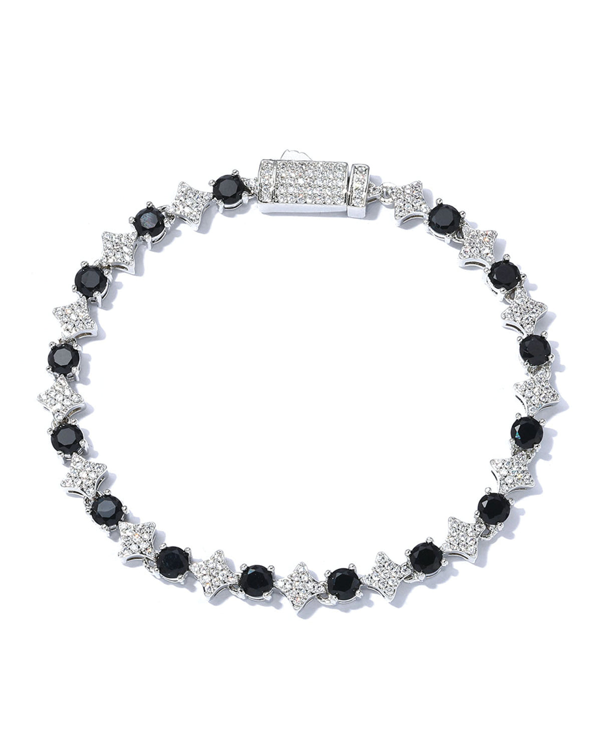 Star Halo Tennis Bracelet