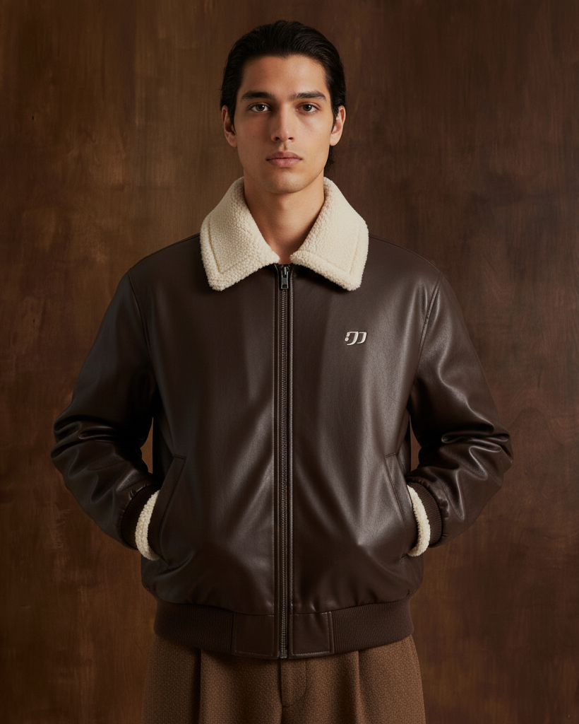 The Furline PU Winter Coat