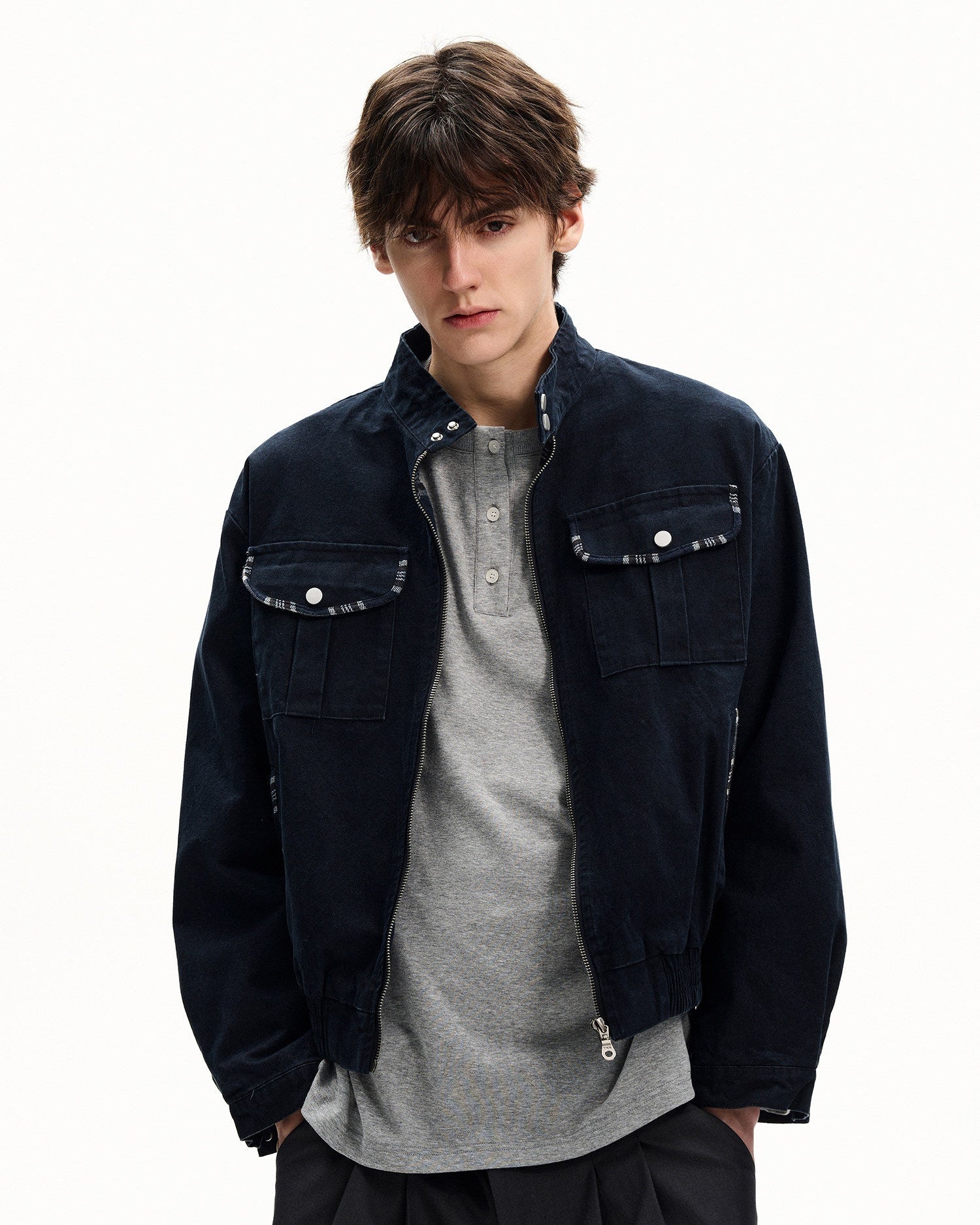 Refined Cotton Work Jacket