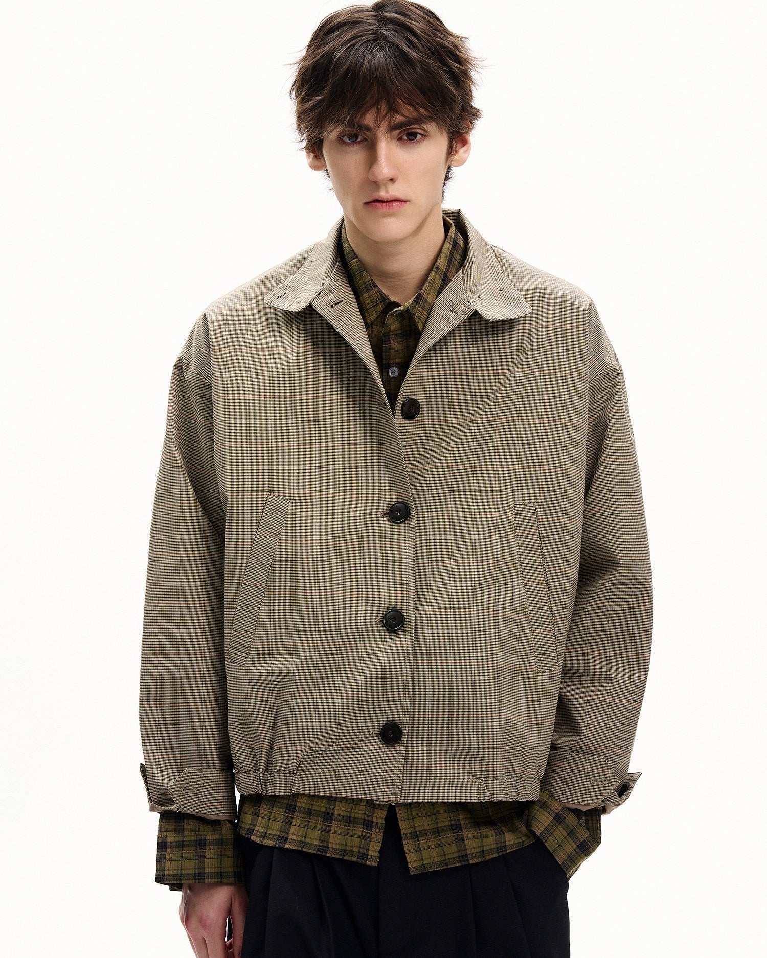 Classic Micro Checkered Utility Jacket