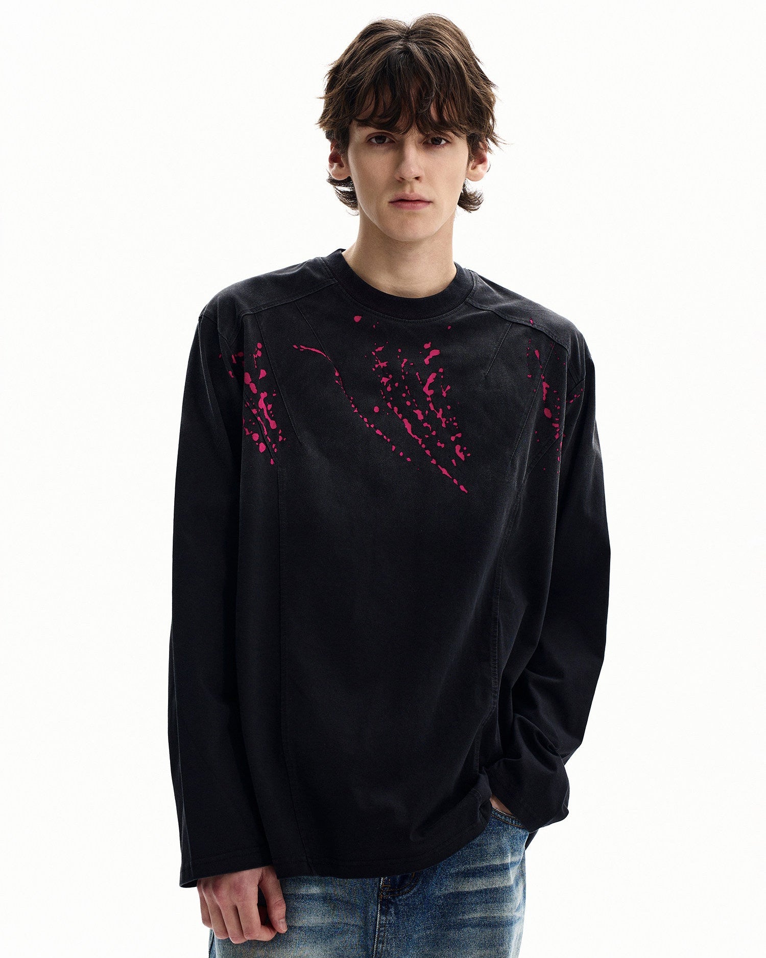 Paint Splatter Cotton Sweater