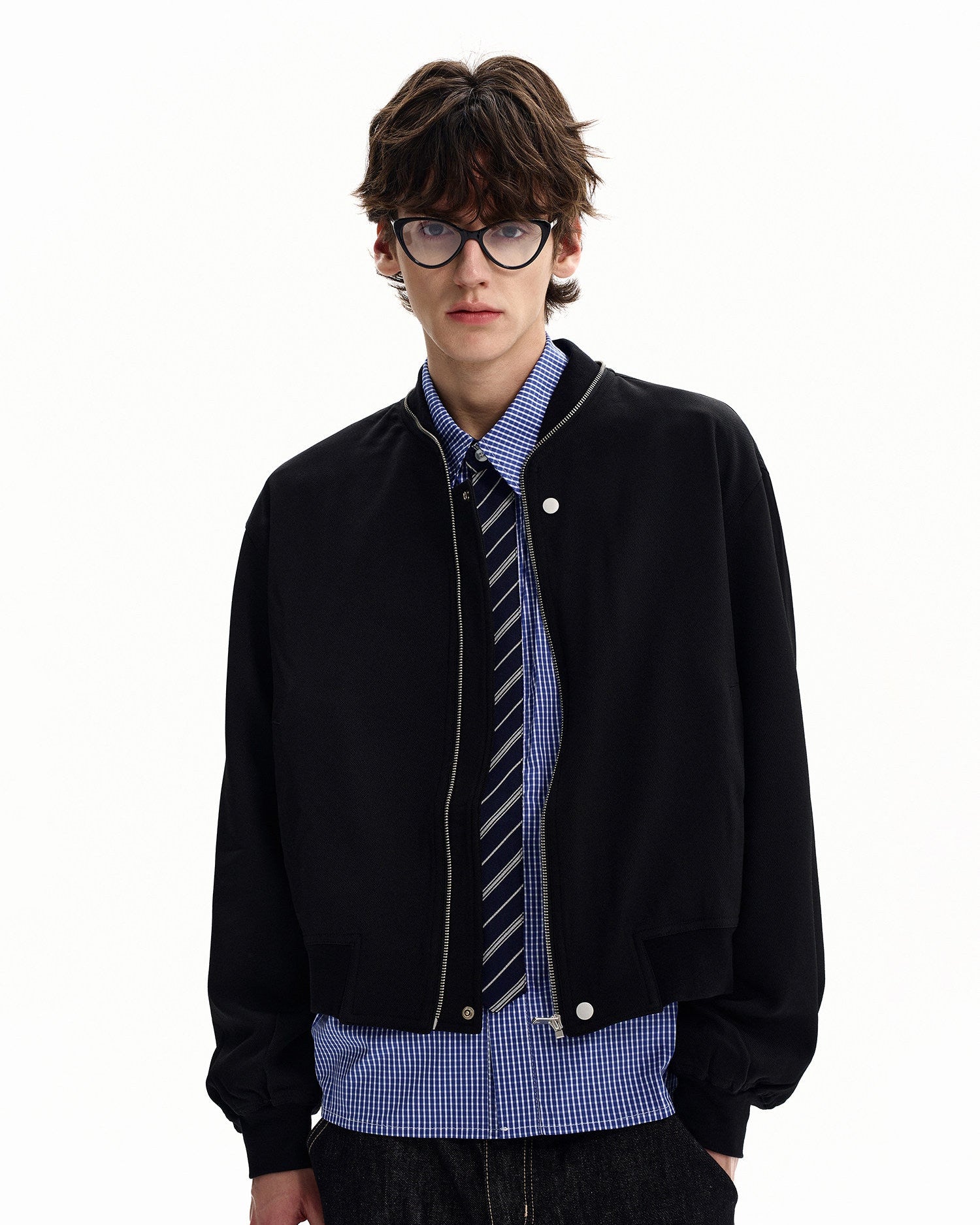 Essential Cotton Zip Short Jacket