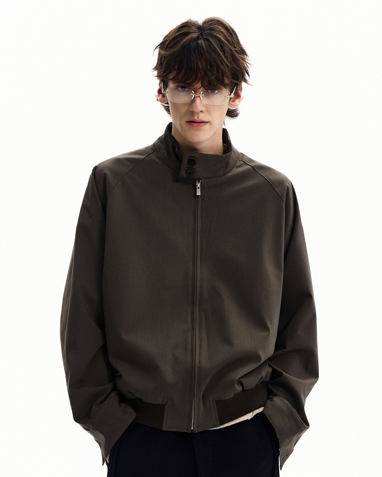 Refined Raglan Zip Jacket