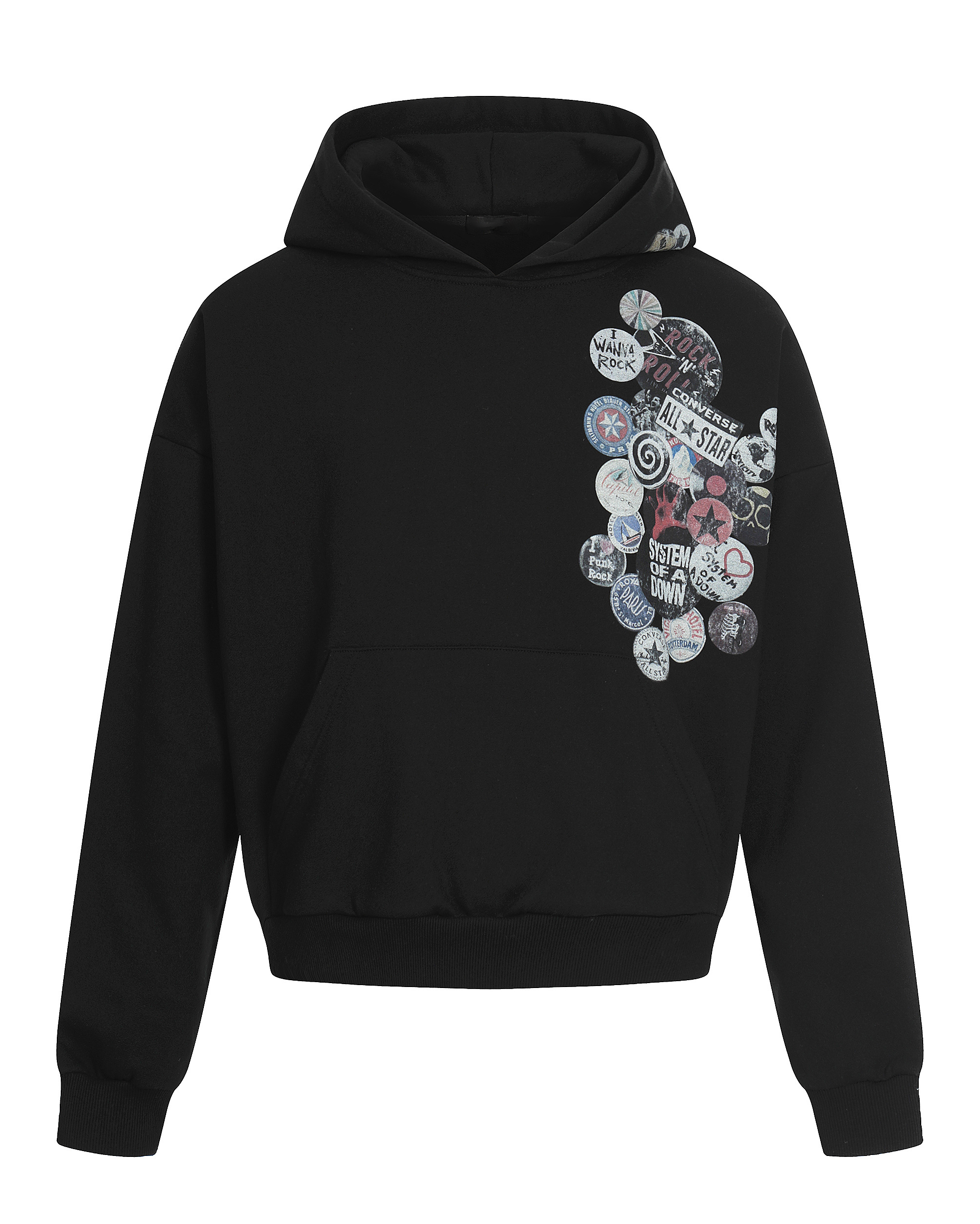 Graphic Fleece Pullover Hoodie