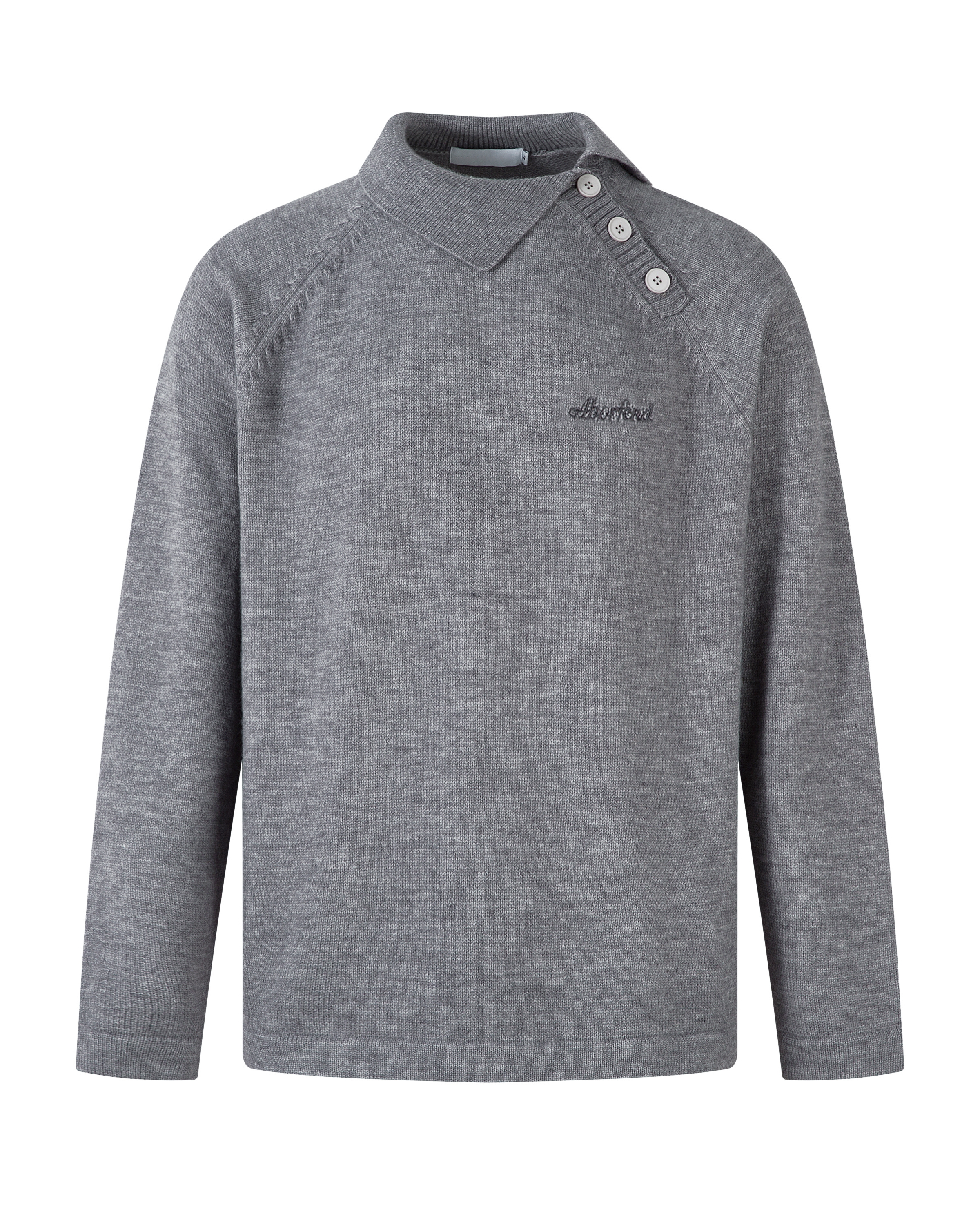 Knit Button Collar Sweater