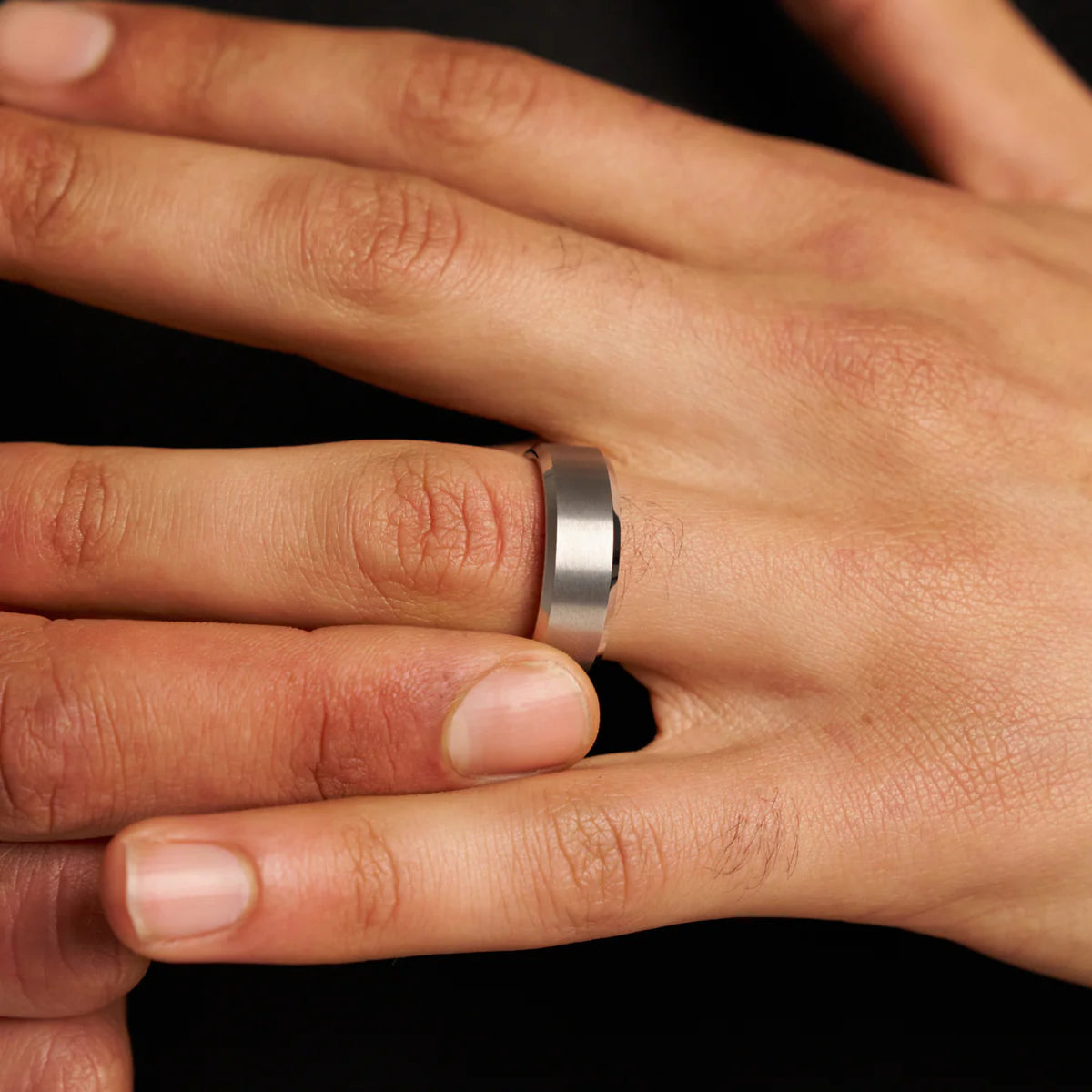 Quadratischer 8MM Ring