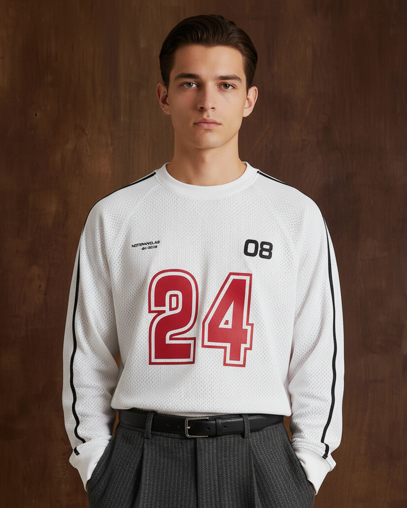 The Silverlake Jersey Raglan Sleeve V-neck