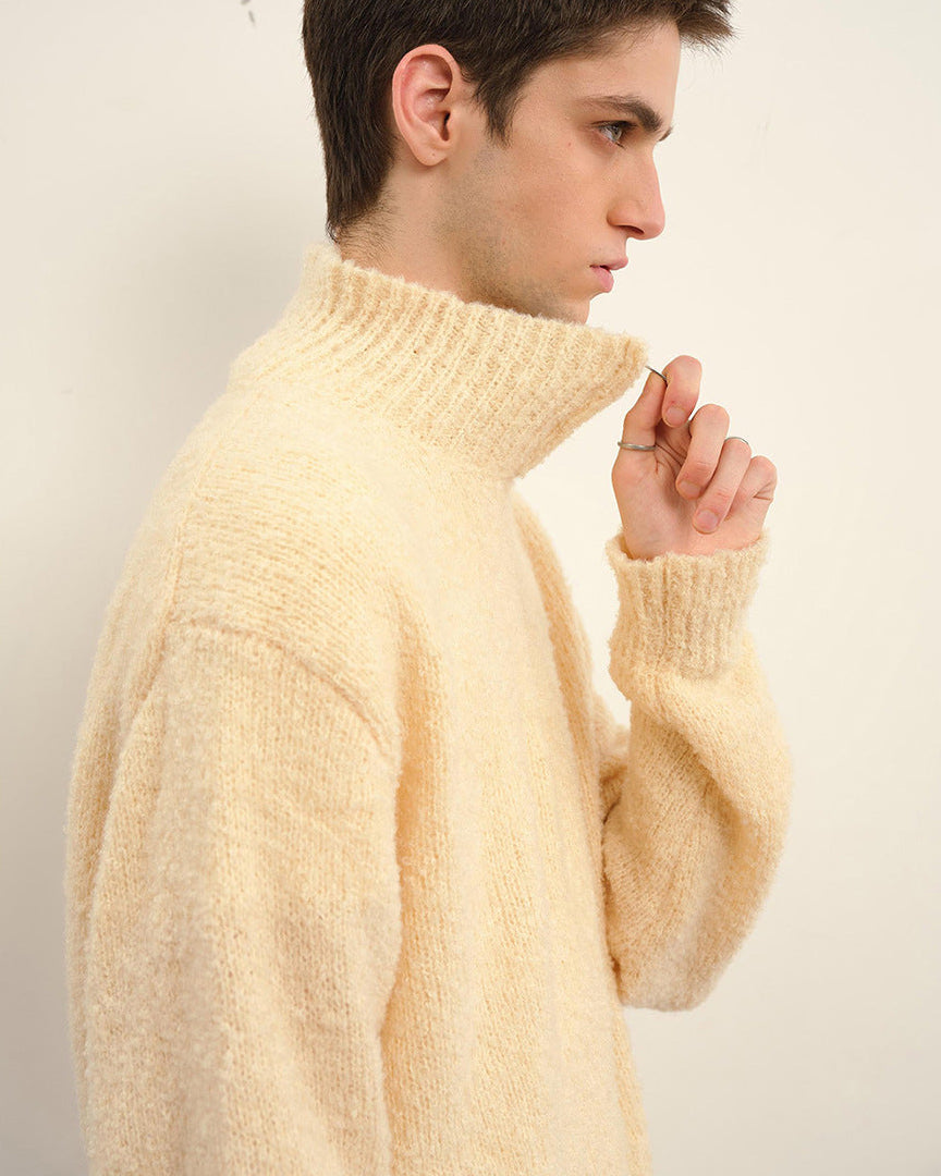 The Summit Textured Collar Sweater