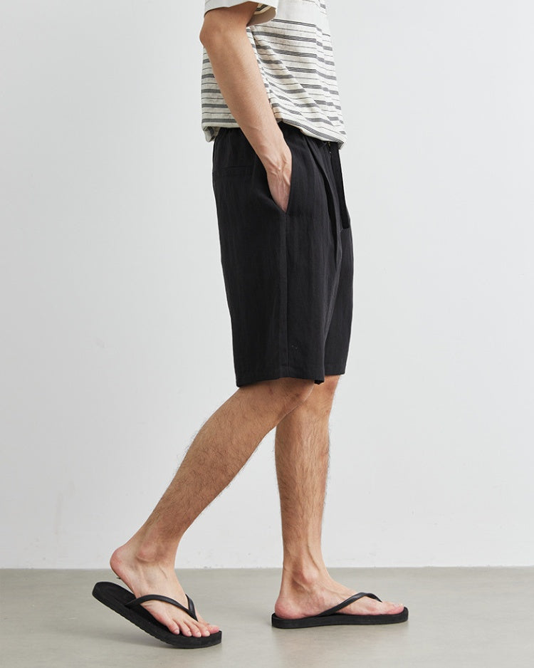 Linen up to Knee Shorts