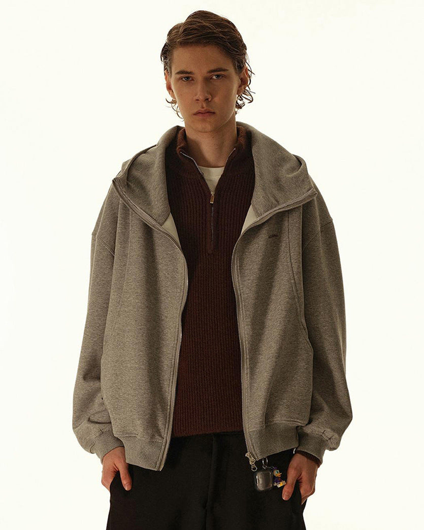 The Stratus Relaxed Zip Hooded Cardigan