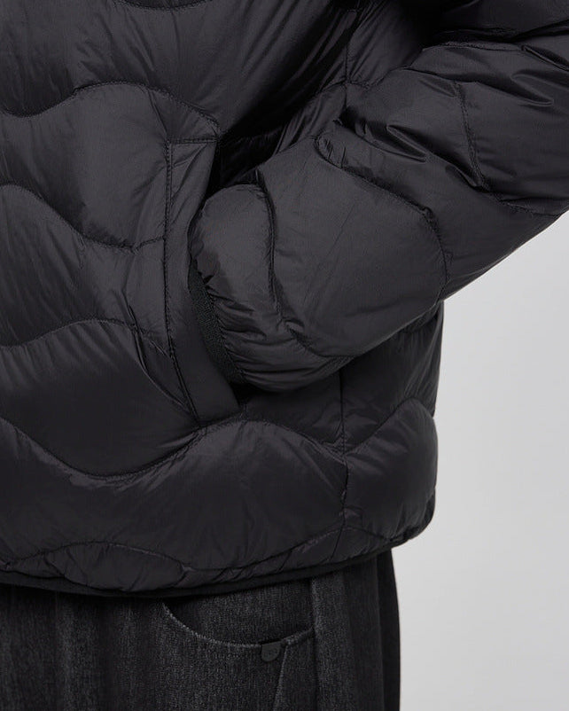 The Waverly Water-Ripple Quilted Down Jacket