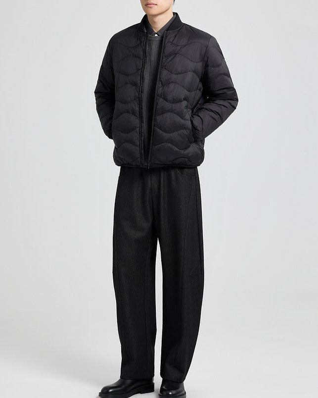 The Waverly Water-Ripple Quilted Down Jacket