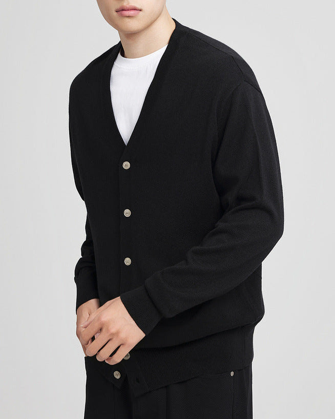 The Wool Blend V-Neck Cardigan