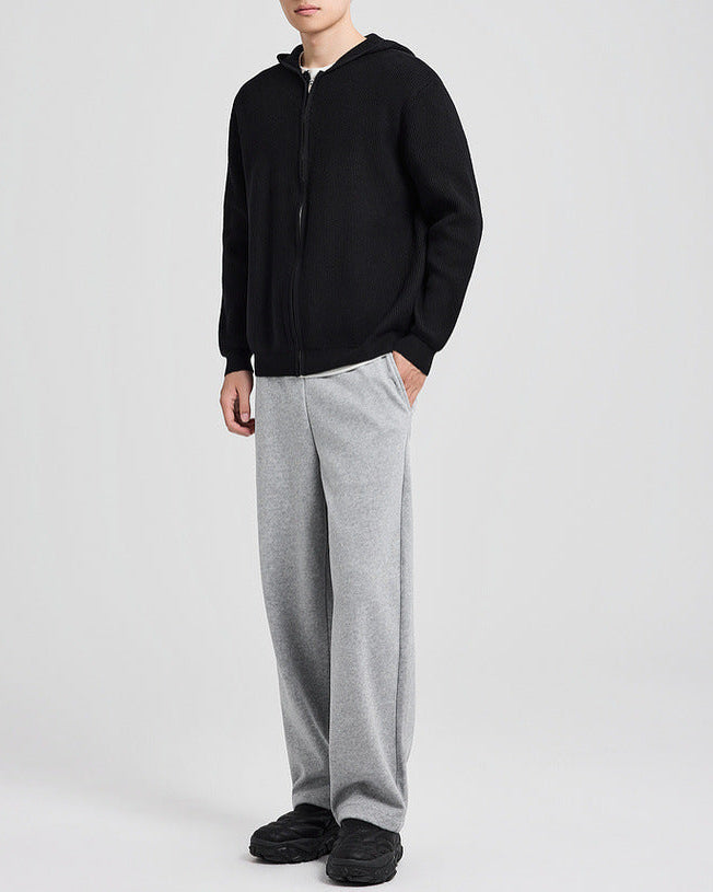 The Langston Hooded Knit Cardigan Jacket