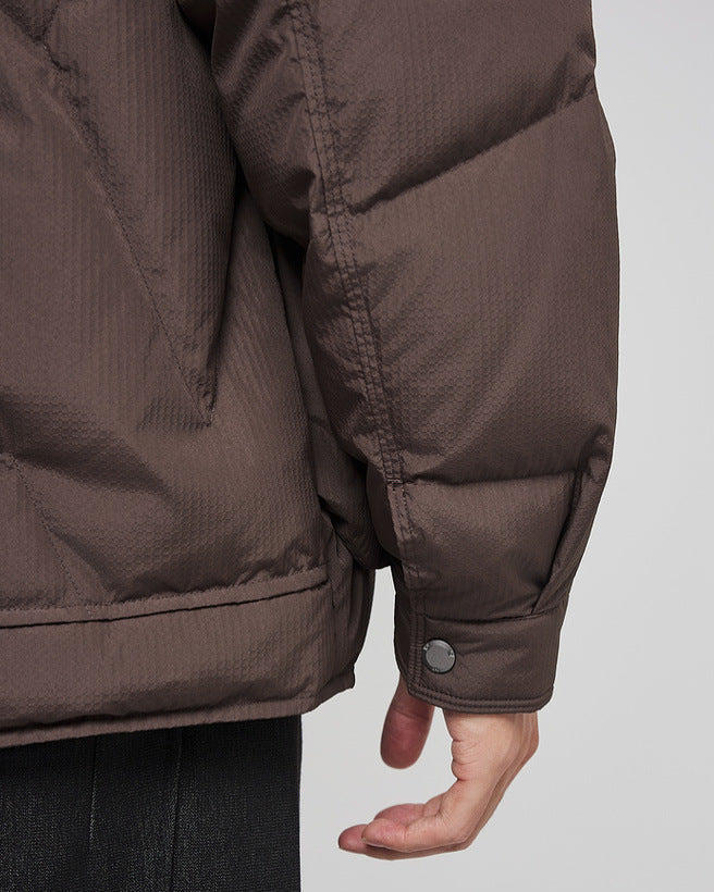 The Winter Plaid Luxe Jacquard Down Jacket