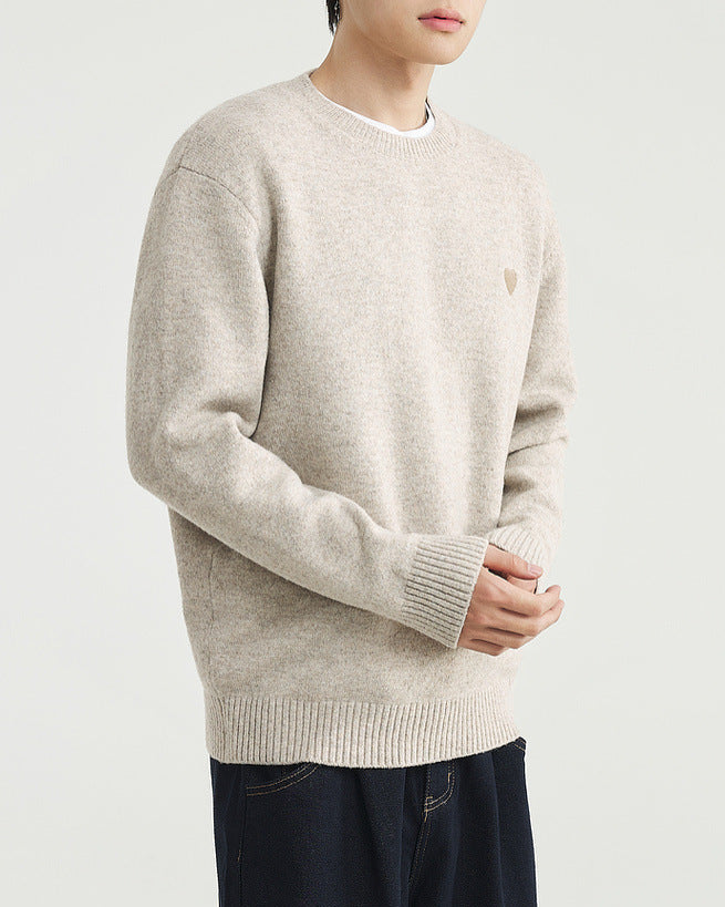The HeartStitch Embroidered Crew Neck Sweater
