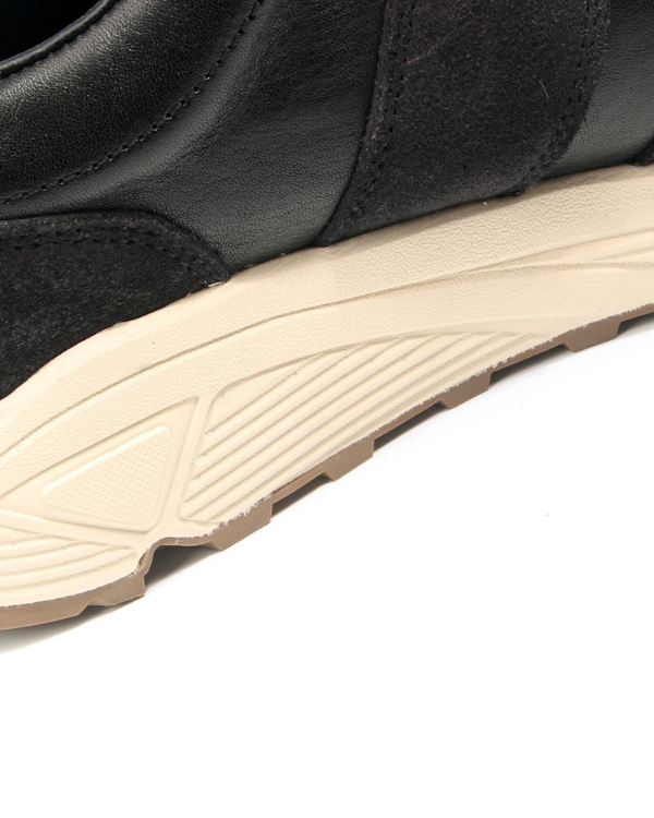 Black Trail Leather Sneakers