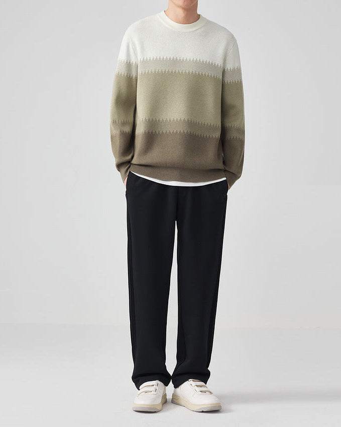 Color-Block CrewNeck Sweater