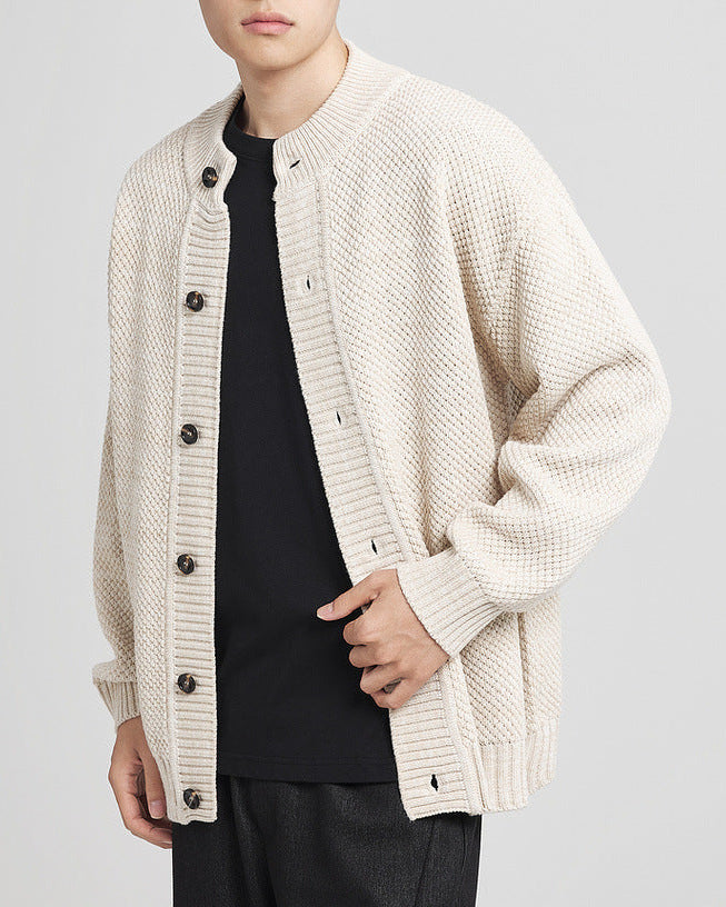 The Pineapple Jacquard Knit Cardigan