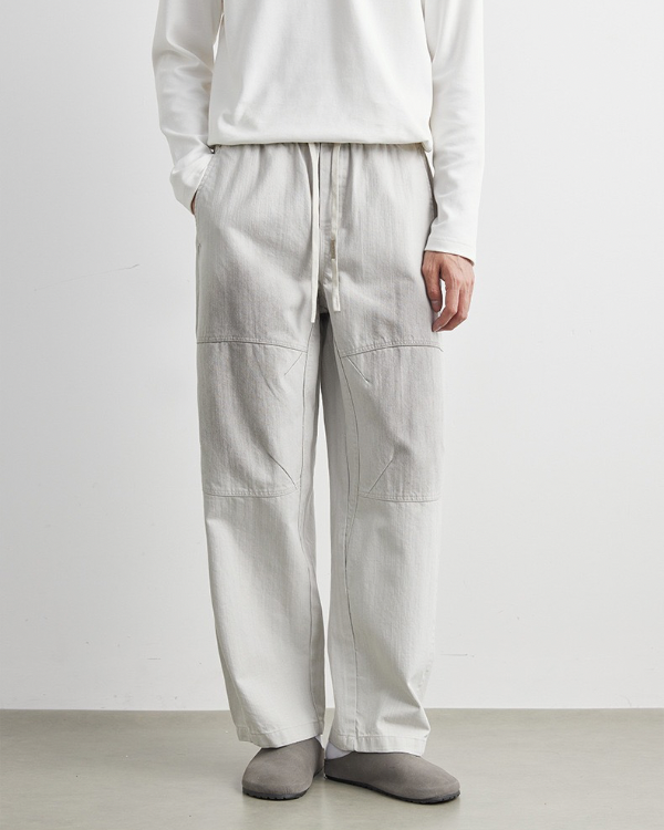 Washed off Lounge Pants with Drawstrings