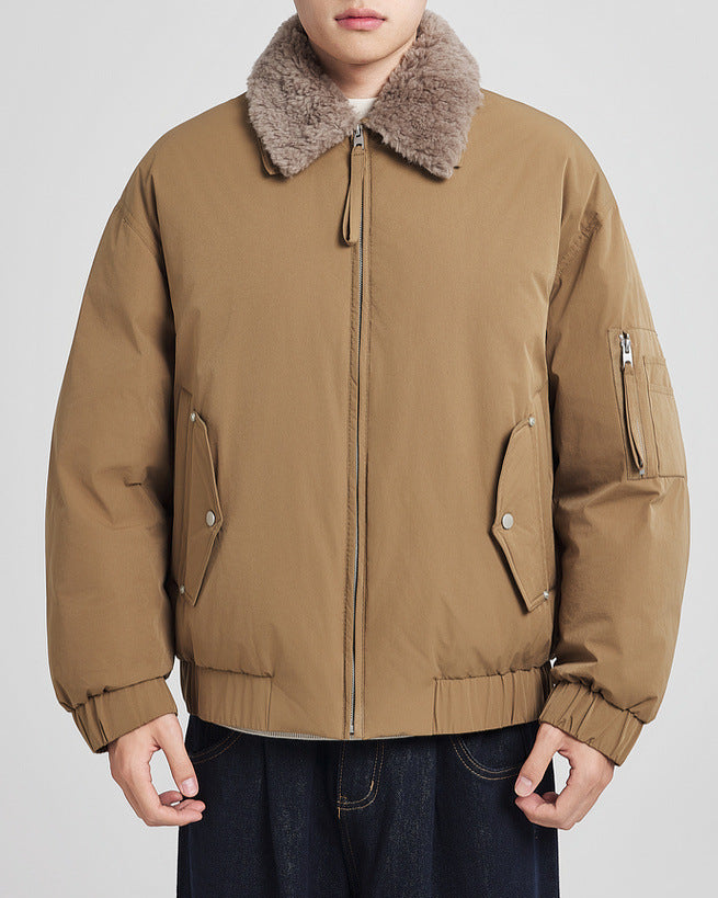 Detachable Fur Collar Down Jacket
