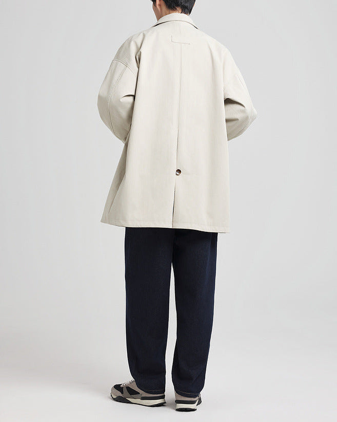 The Mo Maike Classic Balmacaan Trench Coat