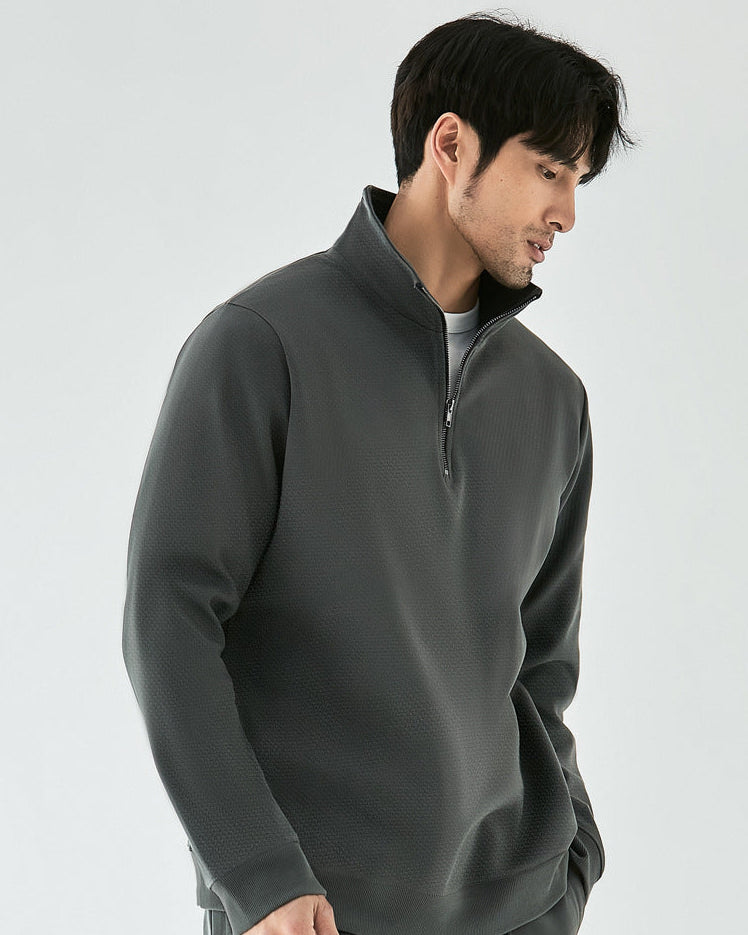 The EliteFlex Air Layer Half-Zip Stand Collar Sweatshirt