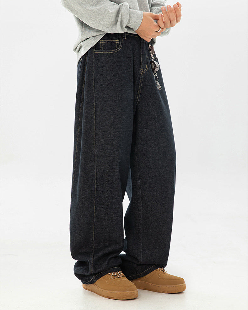 The Split-Silhouette Raw Denim Jeans