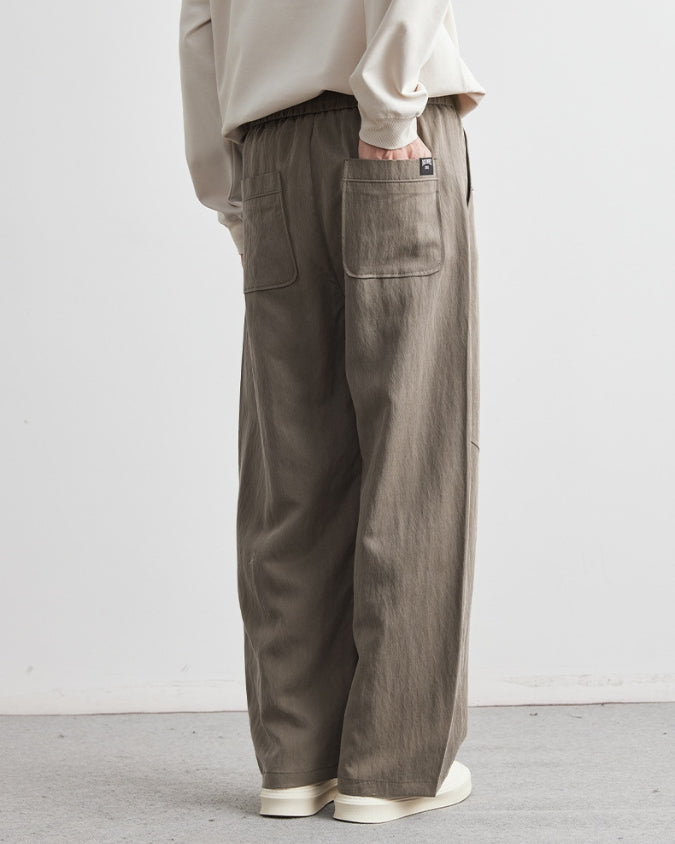 Tencel Loose Drawstrings Jogger Trousers