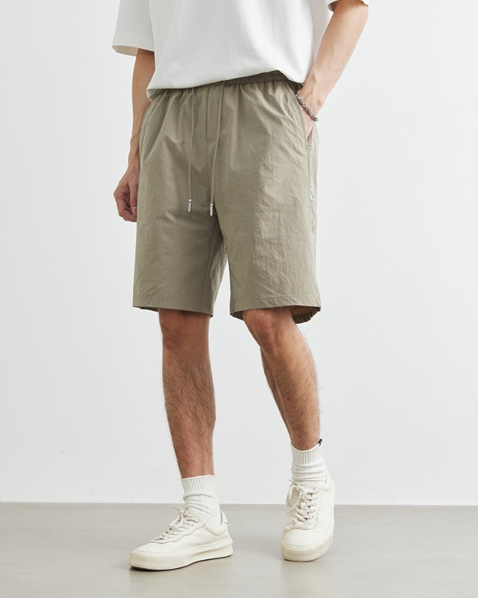 Wide Relaxed Linen Shorts with Drawstrings 0.1