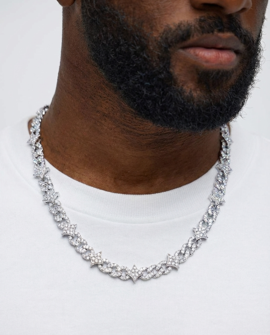 Imperial Pavé Star Link Necklace