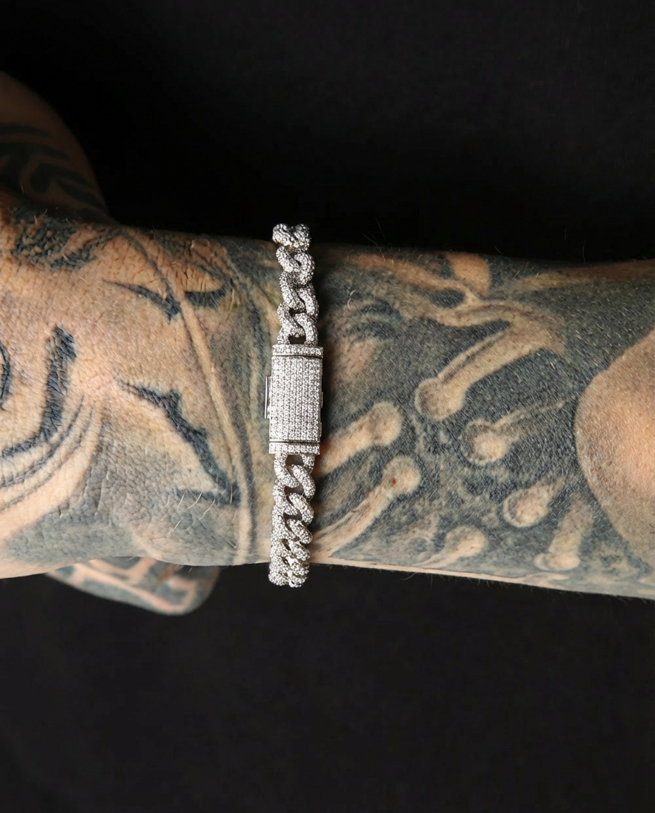 Iced Infinity Link Bracelet