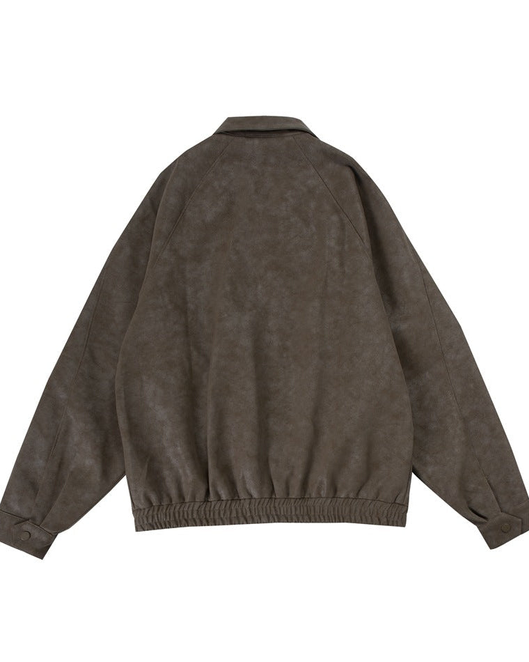 The Rothmere Retro Matte PU Leather Motorcycle Jacket